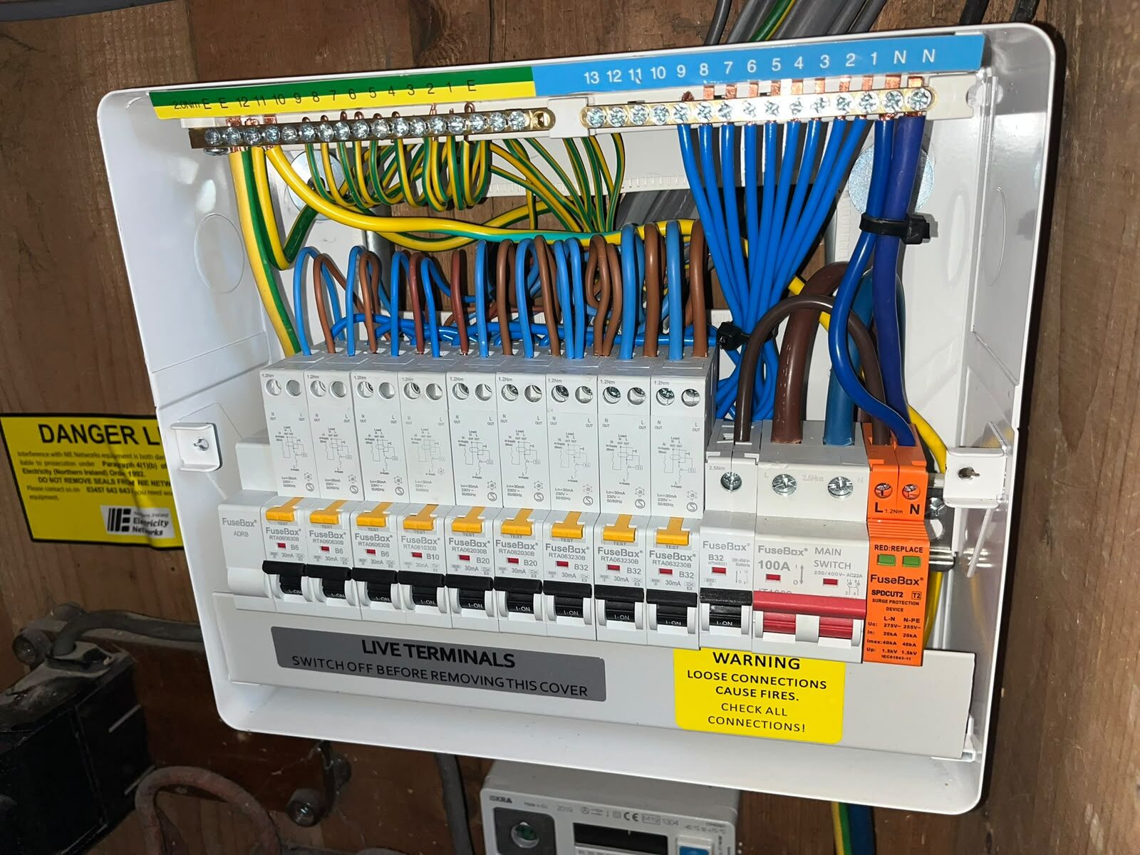 New consumer unit installed by TMD Electrical